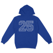 BCS 2025 BRIGHT BLUE HOODIE + WHITE PRINT