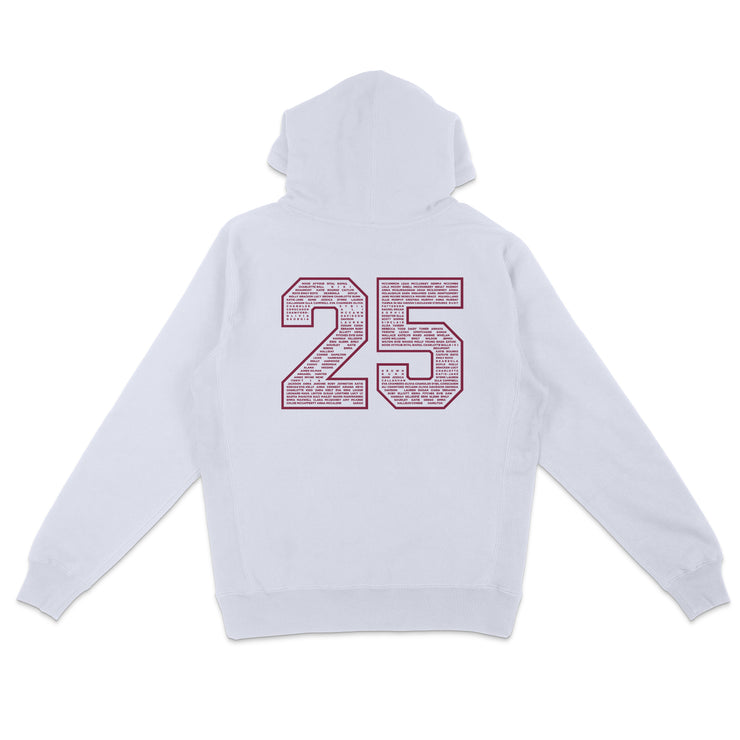 VCB GREY HOODIE | MAROON PRINT