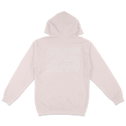 DOWN HIGH 2025 PINK HOODIE | WHITE PRINT